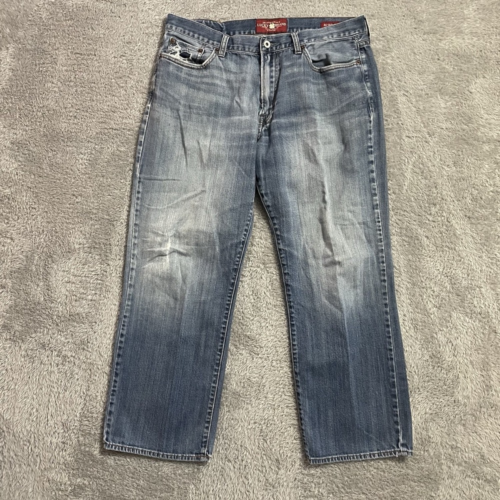 Lucky Brand Jeans Mens Size 36x30 161 Vintage Straight Blue‎ Denim Medium Wash